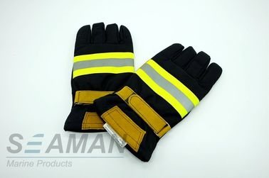 آتلیه عقب انداز Aramid Fiber Leather Firemen دستکش های حفاظتی تجهیزات آتش نشانی